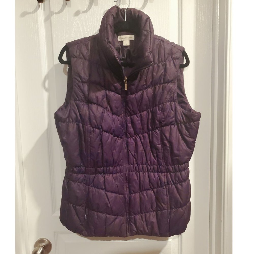 Coldwater Creek Purple Winter Vest